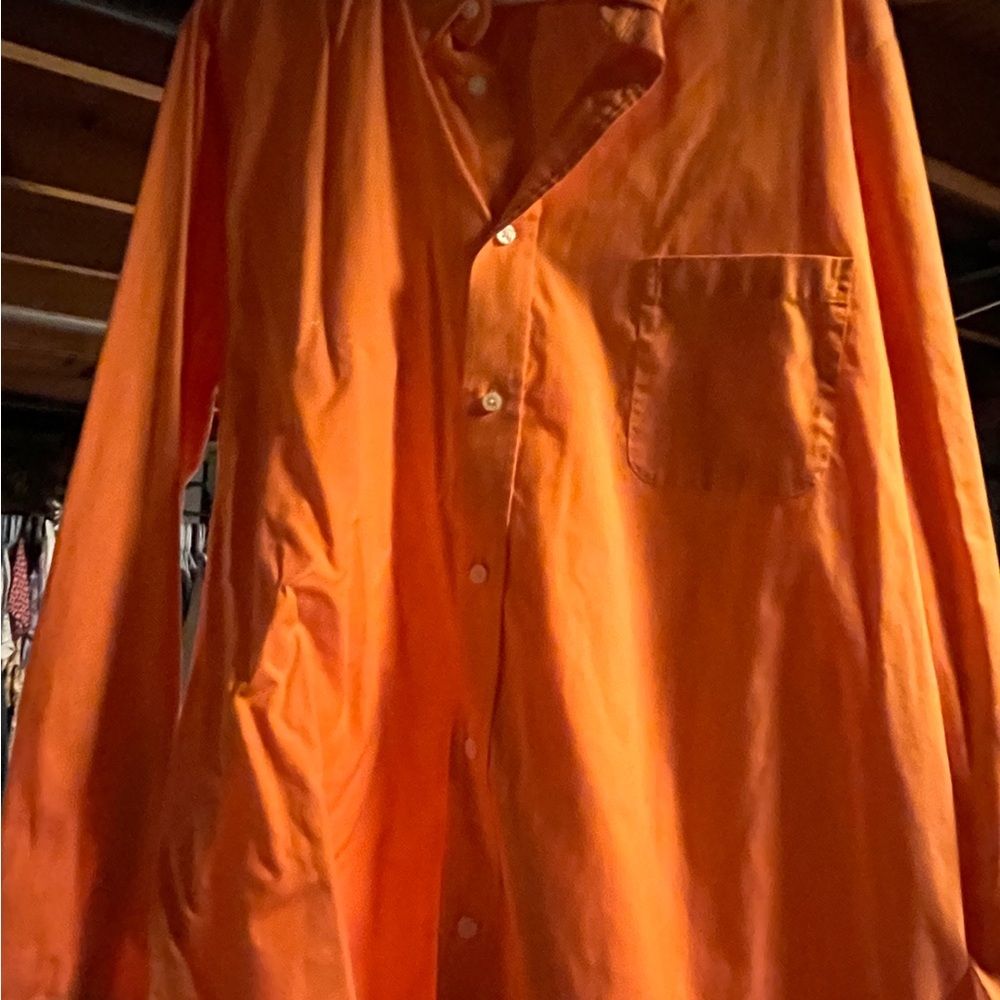 Croft & Barrow Easy Care Orange Shirt
